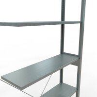 SCHULTE Anbau-Schwerlastregal MULTIplus 150 12736 silber 100,0 x 30,0 x 250,0 cm
