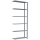 SCHULTE Anbau-Schwerlastregal MULTIplus 150 12736 silber 100,0 x 30,0 x 250,0 cm