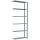 SCHULTE Anbau-Schwerlastregal MULTIplus 150 12736 silber 100,0 x 30,0 x 250,0 cm
