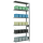 SCHULTE Anbau-Schwerlastregal MULTIplus 150 12736 silber 100,0 x 30,0 x 250,0 cm