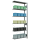 SCHULTE Anbau-Schwerlastregal MULTIplus 150 12736 silber 100,0 x 30,0 x 250,0 cm