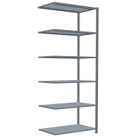 SCHULTE Anbau-Schwerlastregal MULTIplus 150 12766 silber 100,0 x 60,0 x 250,0 cm