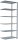 SCHULTE Anbau-Schwerlastregal MULTIplus 150 12766 silber 100,0 x 60,0 x 250,0 cm