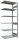 SCHULTE Anbau-Schwerlastregal MULTIplus 150 12766 silber 100,0 x 60,0 x 250,0 cm
