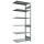 SCHULTE Anbau-Schwerlastregal MULTIplus 150 12766 silber 100,0 x 60,0 x 250,0 cm