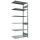 SCHULTE Anbau-Schwerlastregal MULTIplus 150 12766 silber 100,0 x 60,0 x 250,0 cm