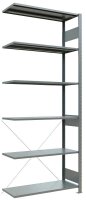 SCHULTE Anbau-Schwerlastregal MULTIplus 150 12746 silber 100,0 x 40,0 x 250,0 cm