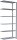 SCHULTE Anbau-Schwerlastregal MULTIplus 150 12746 silber 100,0 x 40,0 x 250,0 cm