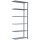 SCHULTE Anbau-Schwerlastregal MULTIplus 150 12746 silber 100,0 x 40,0 x 250,0 cm