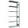SCHULTE Anbau-Schwerlastregal MULTIplus 150 12746 silber 100,0 x 40,0 x 250,0 cm