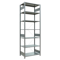 SCHULTE Schwerlastregal MULTIplus 150 12762 silber 100,0 x 60,0 x 300,0 cm