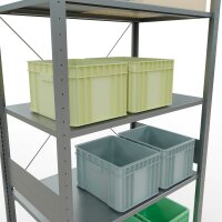 SCHULTE Schwerlastregal MULTIplus 150 12762 silber 100,0 x 60,0 x 300,0 cm