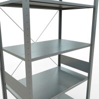SCHULTE Schwerlastregal MULTIplus 150 12762 silber 100,0 x 60,0 x 300,0 cm