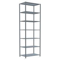 SCHULTE Schwerlastregal MULTIplus 150 12762 silber 100,0 x 60,0 x 300,0 cm