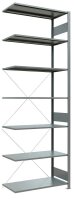 SCHULTE Anbau-Schwerlastregal MULTIplus 150 12757 silber 100,0 x 50,0 x 300,0 cm