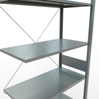 SCHULTE Anbau-Schwerlastregal MULTIplus 150 12757 silber 100,0 x 50,0 x 300,0 cm