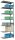 SCHULTE Anbau-Schwerlastregal MULTIplus 150 12757 silber 100,0 x 50,0 x 300,0 cm