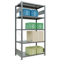 SCHULTE Schwerlastregal MULTIplus 250 12960 silber 100,0 x 60,0 x 200,0 cm
