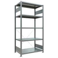 SCHULTE Schwerlastregal MULTIplus 250 12960 silber 100,0 x 60,0 x 200,0 cm
