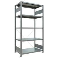 SCHULTE Schwerlastregal MULTIplus 250 12960 silber 100,0 x 60,0 x 200,0 cm