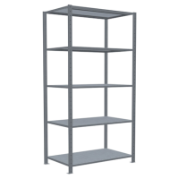 SCHULTE Schwerlastregal MULTIplus 250 12960 silber 100,0 x 60,0 x 200,0 cm