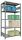 SCHULTE Schwerlastregal MULTIplus 250 12960 silber 100,0 x 60,0 x 200,0 cm