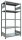 SCHULTE Schwerlastregal MULTIplus 250 12960 silber 100,0 x 60,0 x 200,0 cm