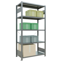 SCHULTE Schwerlastregal MULTIplus 250 12950 silber 100,0 x 50,0 x 200,0 cm