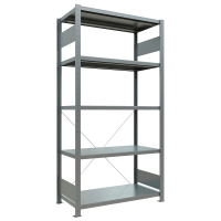 SCHULTE Schwerlastregal MULTIplus 250 12950 silber 100,0 x 50,0 x 200,0 cm