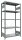 SCHULTE Schwerlastregal MULTIplus 250 12950 silber 100,0 x 50,0 x 200,0 cm