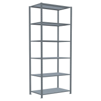 SCHULTE Schwerlastregal MULTIplus 250 12961 silber 100,0 x 60,0 x 250,0 cm