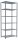 SCHULTE Schwerlastregal MULTIplus 250 12961 silber 100,0 x 60,0 x 250,0 cm