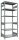 SCHULTE Schwerlastregal MULTIplus 250 12961 silber 100,0 x 60,0 x 250,0 cm