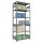SCHULTE Schwerlastregal MULTIplus 250 12961 silber 100,0 x 60,0 x 250,0 cm