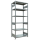 SCHULTE Schwerlastregal MULTIplus 250 12961 silber 100,0 x 60,0 x 250,0 cm