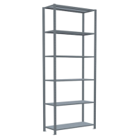 SCHULTE Schwerlastregal MULTIplus 250 12941 silber 100,0 x 40,0 x 250,0 cm