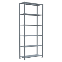 SCHULTE Schwerlastregal MULTIplus 250 12941 silber 100,0 x 40,0 x 250,0 cm