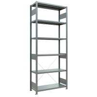 SCHULTE Schwerlastregal MULTIplus 250 12941 silber 100,0 x 40,0 x 250,0 cm