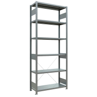 SCHULTE Schwerlastregal MULTIplus 250 12941 silber 100,0 x 40,0 x 250,0 cm