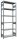 SCHULTE Schwerlastregal MULTIplus 250 12941 silber 100,0 x 40,0 x 250,0 cm