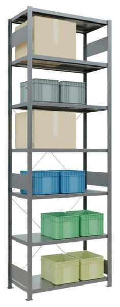 SCHULTE Schwerlastregal MULTIplus 250 12952 silber 100,0 x 50,0 x 300,0 cm