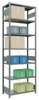SCHULTE Schwerlastregal MULTIplus 250 12952 silber 100,0 x 50,0 x 300,0 cm