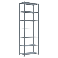 SCHULTE Schwerlastregal MULTIplus 250 12952 silber 100,0 x 50,0 x 300,0 cm