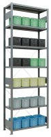 SCHULTE Schwerlastregal MULTIplus 250 12942 silber 100,0 x 40,0 x 300,0 cm