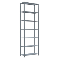 SCHULTE Schwerlastregal MULTIplus 250 12942 silber 100,0 x 40,0 x 300,0 cm