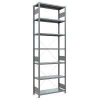 SCHULTE Schwerlastregal MULTIplus 250 12942 silber 100,0 x 40,0 x 300,0 cm