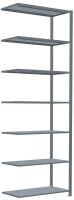 SCHULTE Anbau-Schwerlastregal MULTIplus 250 12957 silber 100,0 x 50,0 x 300,0 cm