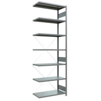 SCHULTE Anbau-Schwerlastregal MULTIplus 250 12957 silber 100,0 x 50,0 x 300,0 cm