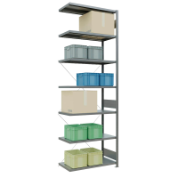 SCHULTE Anbau-Schwerlastregal MULTIplus 250 12957 silber 100,0 x 50,0 x 300,0 cm