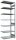 SCHULTE Anbau-Schwerlastregal MULTIplus 250 12967 silber 100,0 x 60,0 x 300,0 cm
